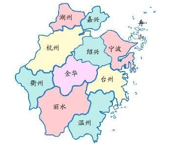 广州到浙江物流专线途径城市分布图 广州到浙江物流专线途径城市分布图
