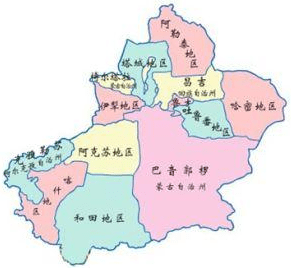 广州到新疆物流专线抵达市县区域图 广州到新疆物流专线抵达市县区域图