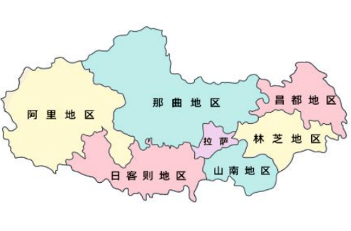 广州到西藏物流专线抵达地区分布图 广州到西藏物流专线抵达地区分布图