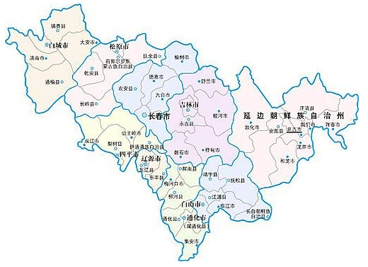 广州到吉林省货运专线抵达市县分布图 广州到吉林省货运专线抵达市县分布图