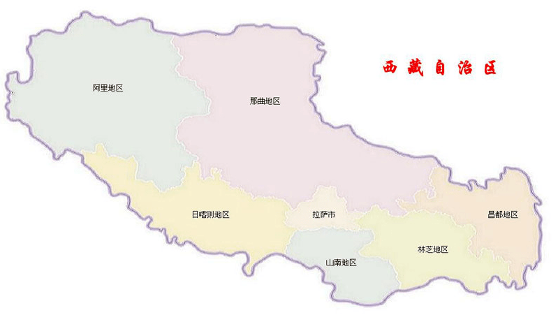 广州到西藏货运专线抵达市县分布图 广州到西藏货运专线抵达市县分布图